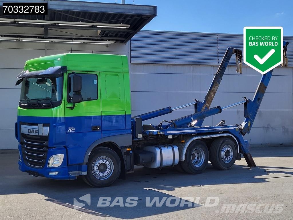 DAF XF 510 6X2 Meiller Skip Loader Automatic Euro 6 شاحنات الرافعات الخطافية