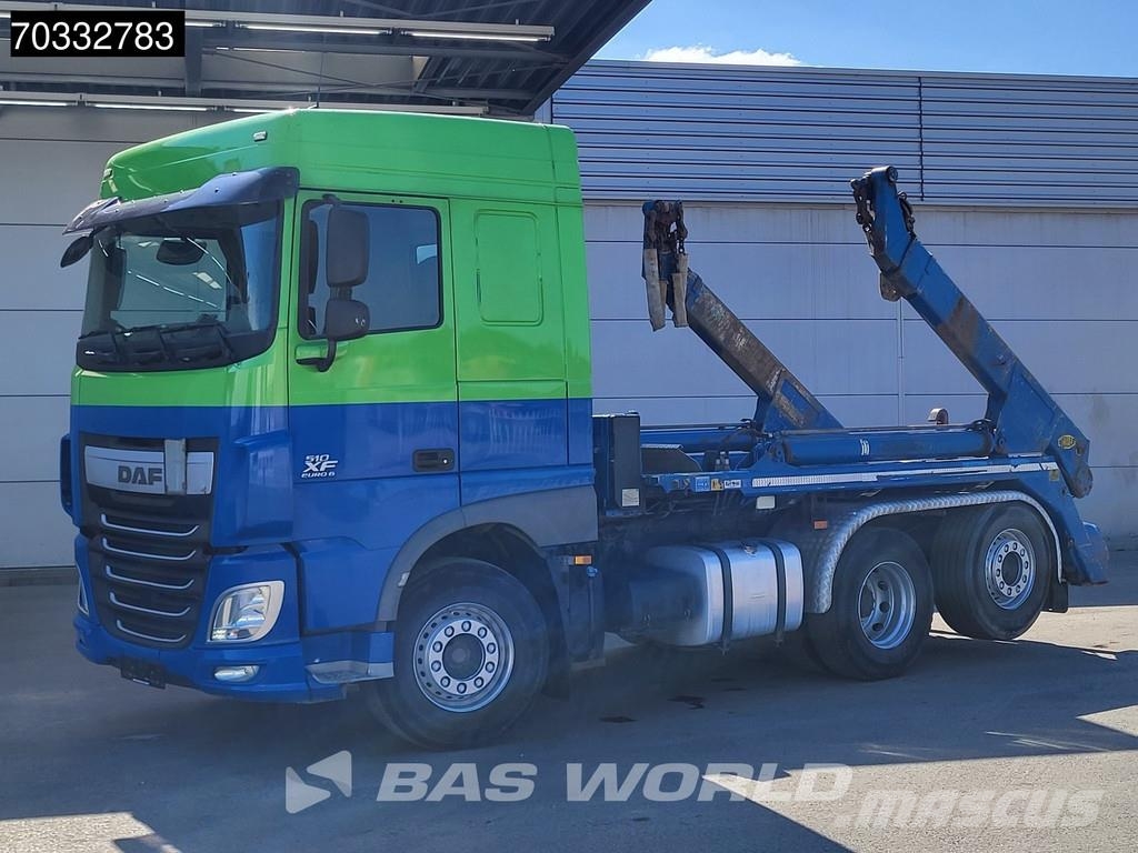 DAF XF 510 6X2 Meiller Skip Loader Automatic Euro 6 شاحنات الرافعات الخطافية