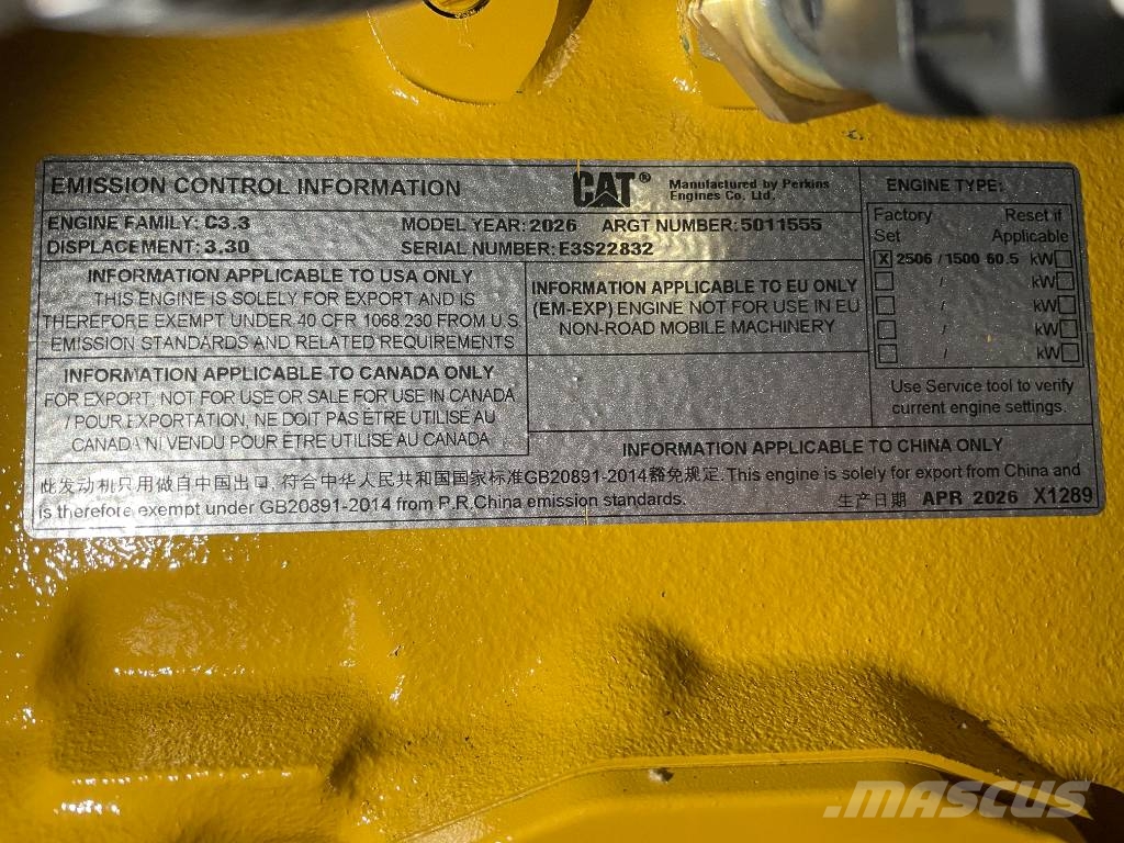 CAT DE65E0 - 65 kVA Generator - DPX-18010 Γεννήτριες ντίζελ