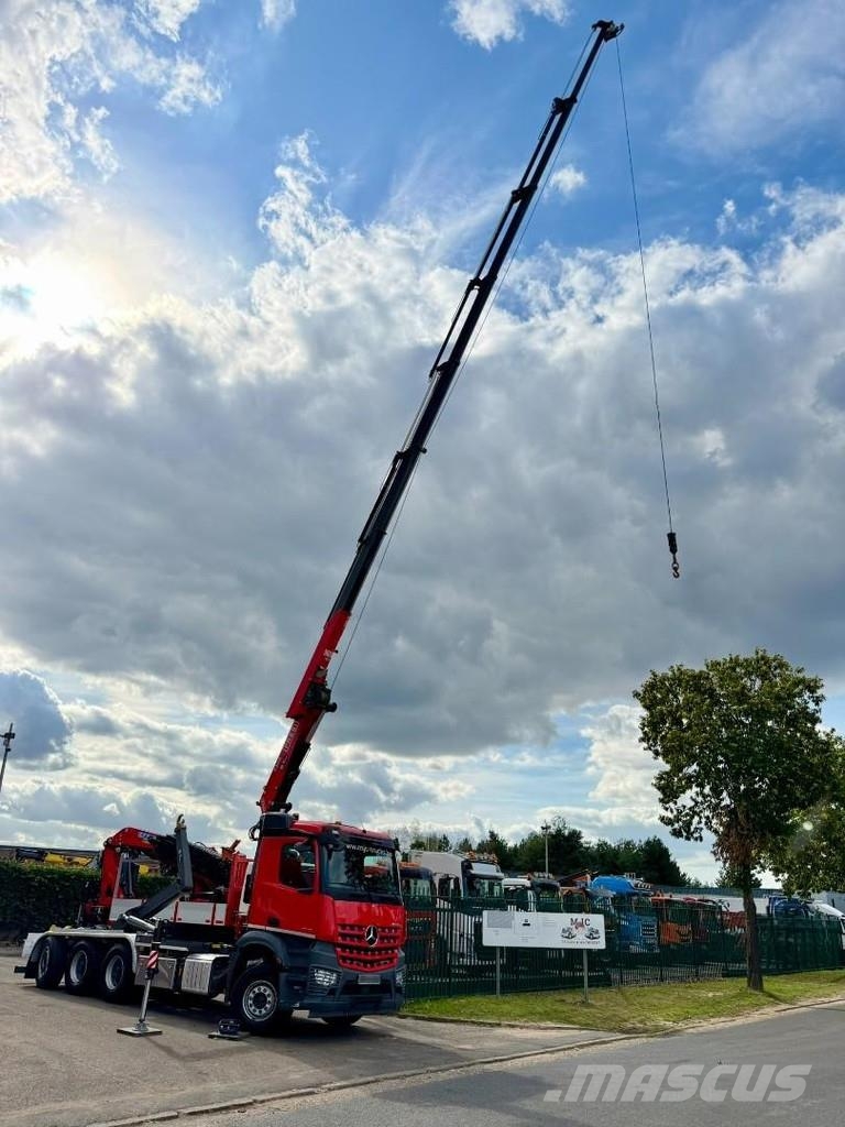 Mercedes-Benz AROCS 3643 8x4 21m! KRAN FASSI F305 (7x) + 2T WINC Visurgājēji celtņi