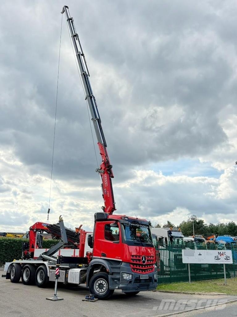 Mercedes-Benz AROCS 3643 8x4 21m! KRAN FASSI F305 (7x) + 2T WINC Visurgājēji celtņi