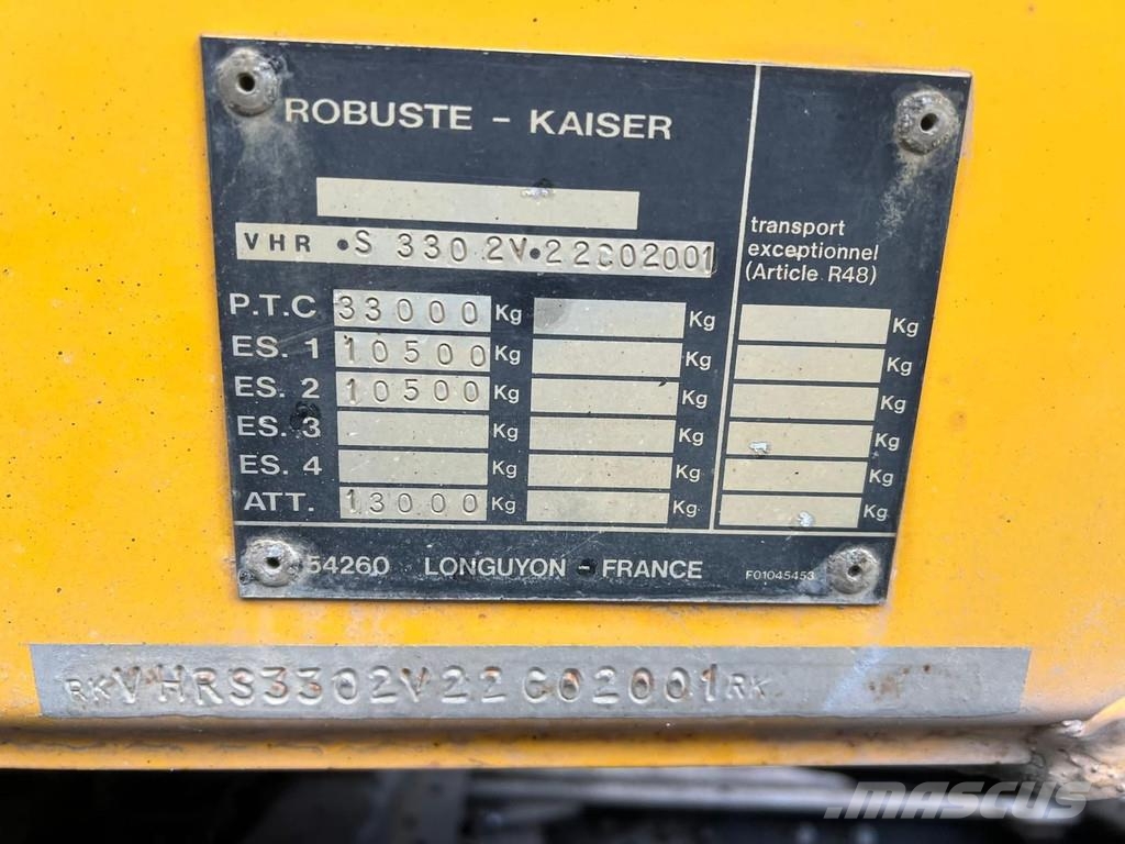 Kaiser Robuste S330 Самосвальные полуприцепы