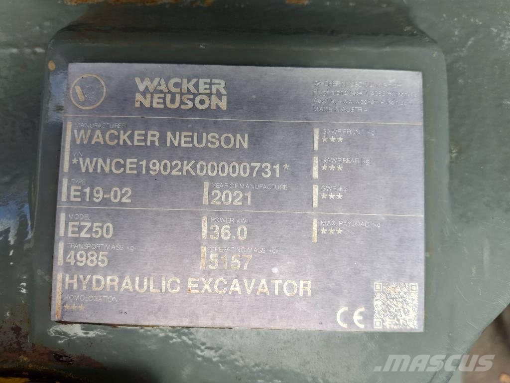 Wacker Neuson EZ 50 Minigraafmachines < 7t