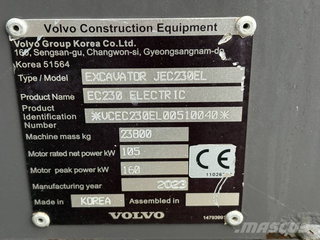 Volvo EC 230 Electric Telakaivukoneet