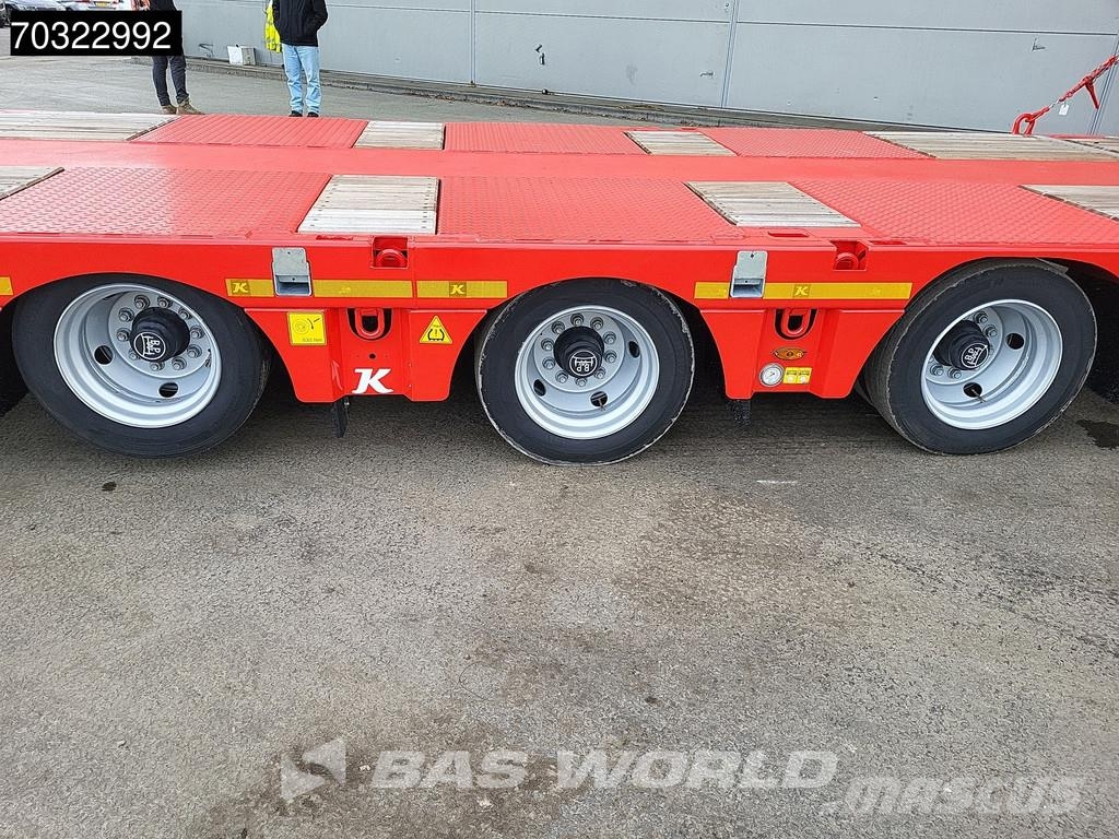 Kässbohrer LB3E 3 axles Steering+Lift Axle Extendable Ramps Semi-reboques rebaixados