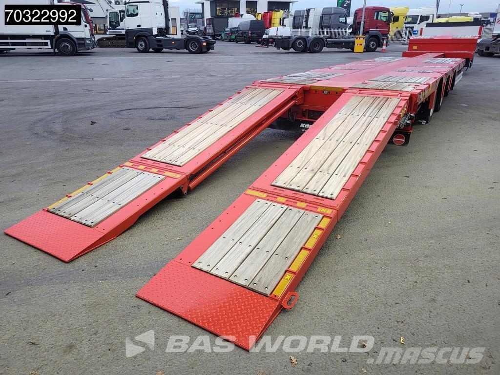 Kässbohrer LB3E 3 axles Steering+Lift Axle Extendable Ramps Semi-reboques rebaixados