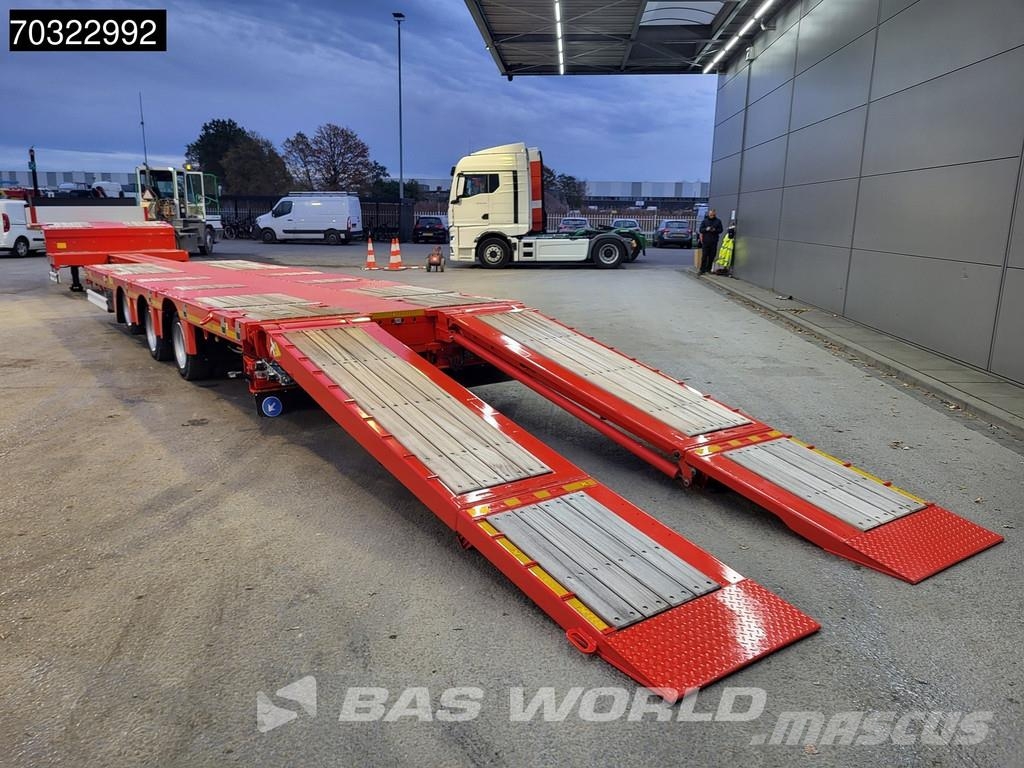Kässbohrer LB3E 3 axles Steering+Lift Axle Extendable Ramps Semi-reboques rebaixados