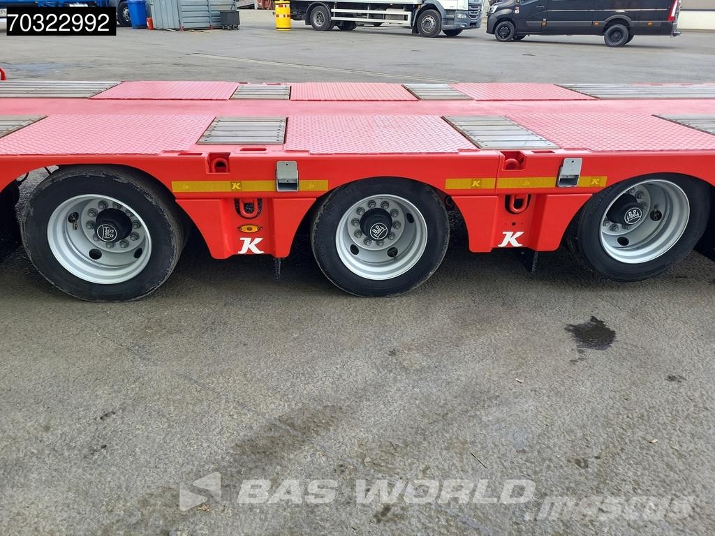 Kässbohrer LB3E 3 axles Steering+Lift Axle Extendable Ramps Semi-reboques rebaixados