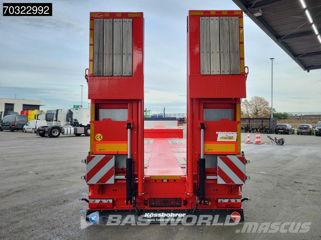 Kässbohrer LB3E 3 axles Steering+Lift Axle Extendable Ramps Semi-reboques rebaixados