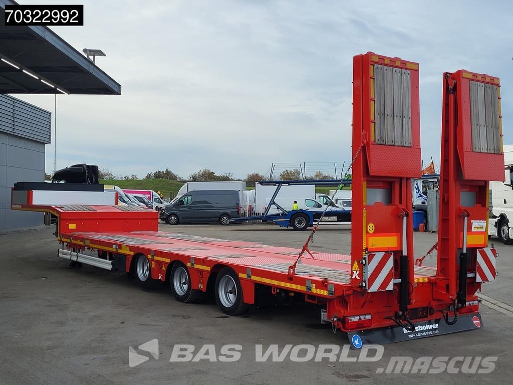 Kässbohrer LB3E 3 axles Steering+Lift Axle Extendable Ramps Semi-reboques rebaixados