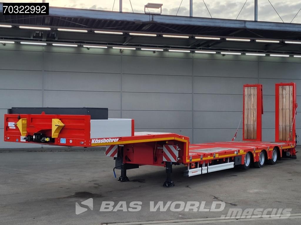 Kässbohrer LB3E 3 axles Steering+Lift Axle Extendable Ramps Semi-reboques rebaixados