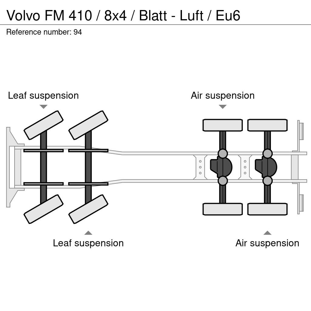 Volvo FM 410 / 8x4 / Blatt - Luft / Eu6 Kuorma-autoalustat