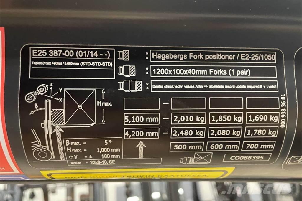Linde E 25 Elektrikli forkliftler