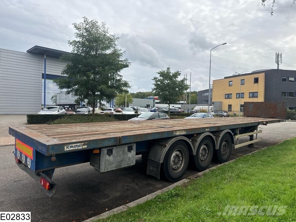 Robuste open laadbak 750 cm extendable, Lift axle Planhengere semi