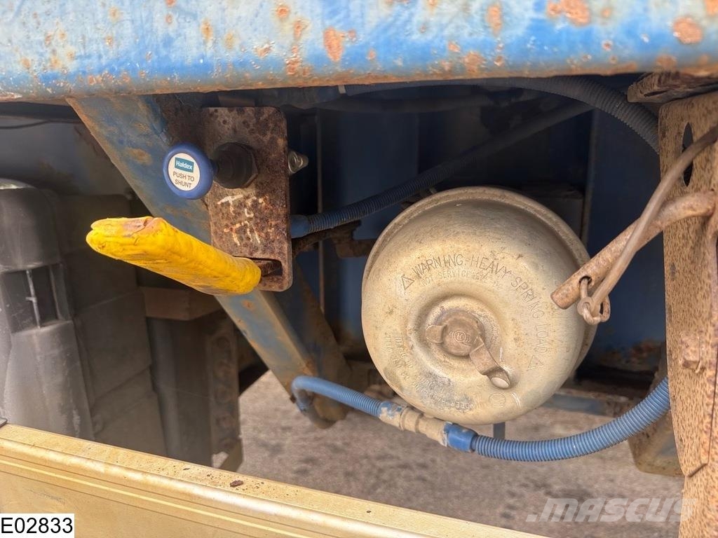 Robuste open laadbak 750 cm extendable, Lift axle Planhengere semi