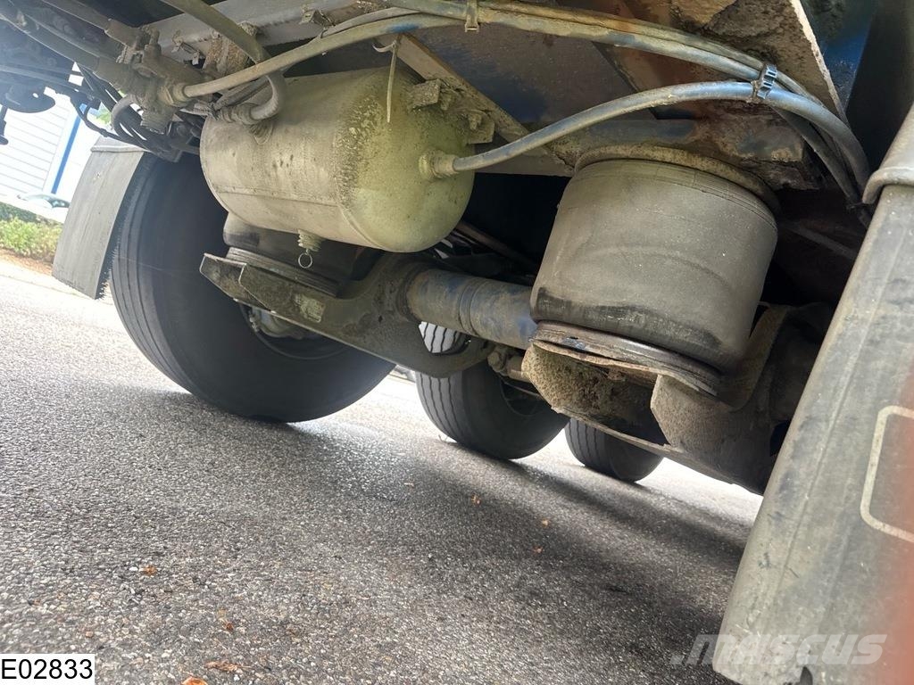 Robuste open laadbak 750 cm extendable, Lift axle Planhengere semi