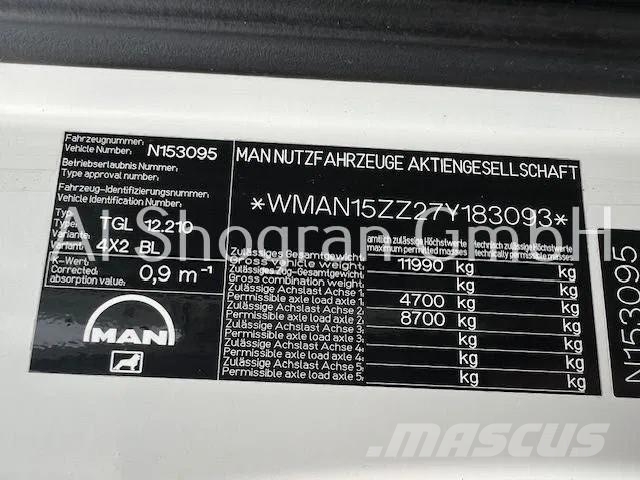 MAN TGL 12.210 CARRIER Supra 850/Eu 4/LBW Tovornjaki hladilniki