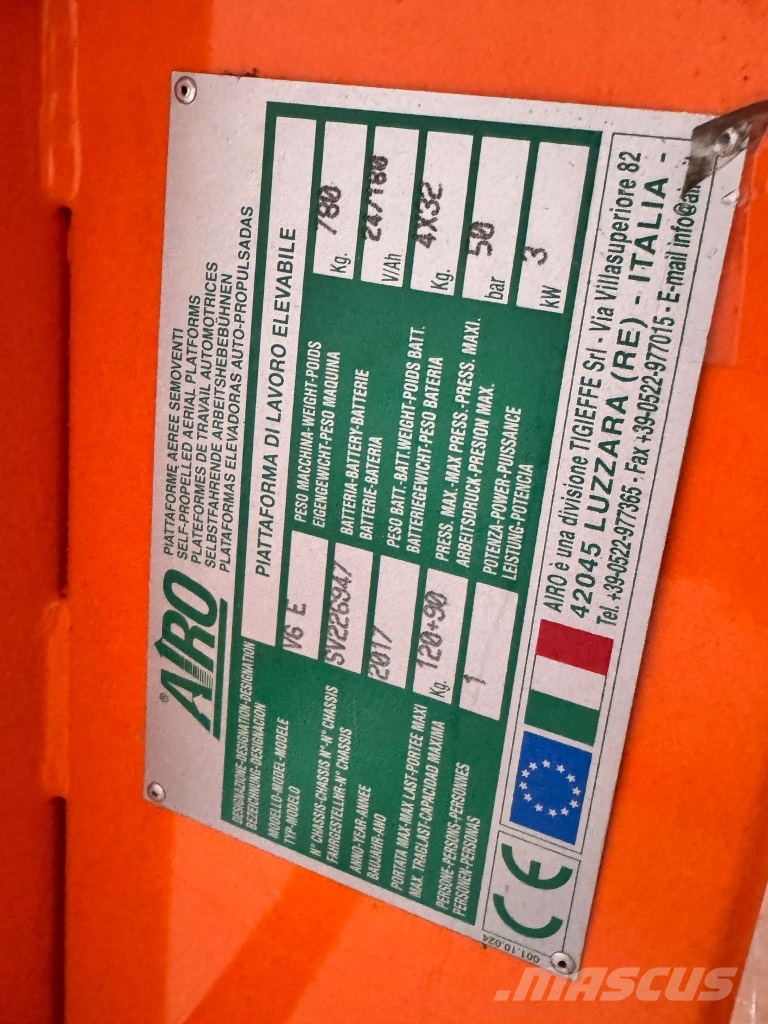 Airo V6 e pgt رافعات مقصية الشكل