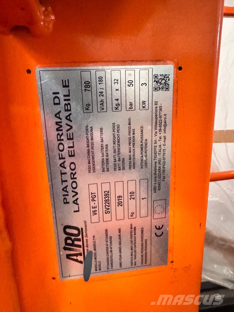 Airo V6 e pgt رافعات مقصية الشكل