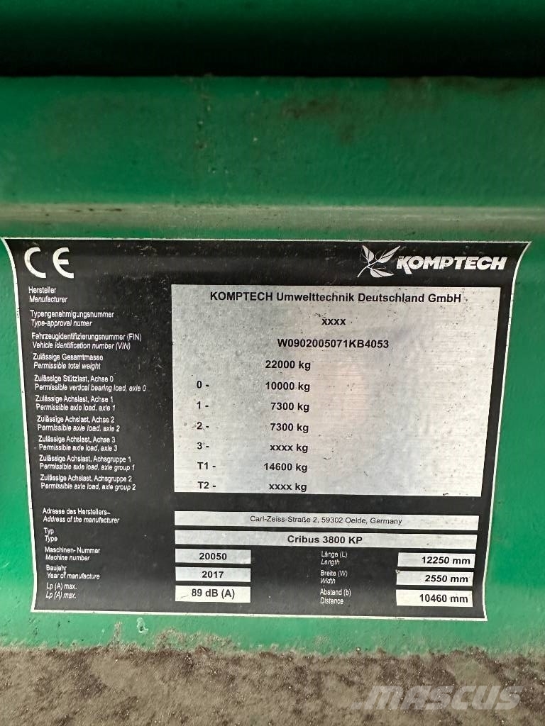 Komptech Cribus 3800 KP Mobile sorterværker