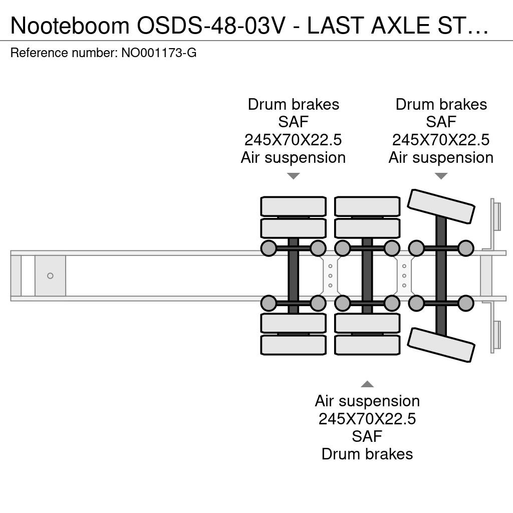 Nooteboom OSDS-48-03V - LAST AXLE STEERING, 6,8 M EXTENDABLE Tieflader-Auflieger