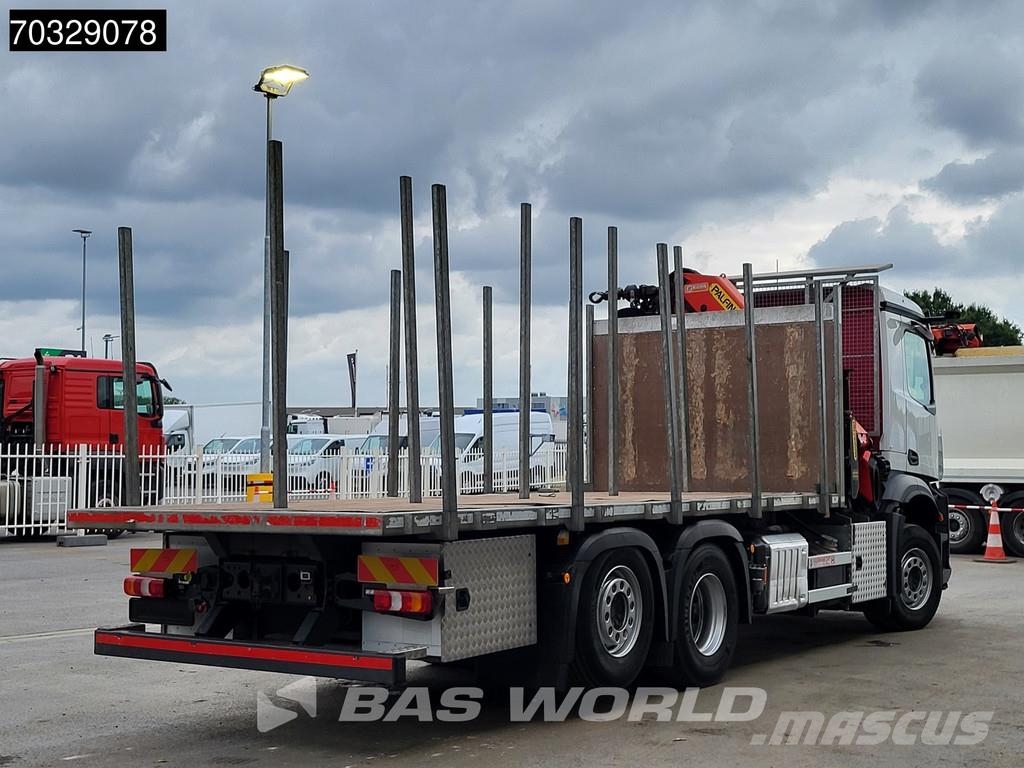 Mercedes-Benz Actros 2536 6X2 Palfinger PK18502 SH Kran Crane 6 Valníky/Sklápěcí bočnice