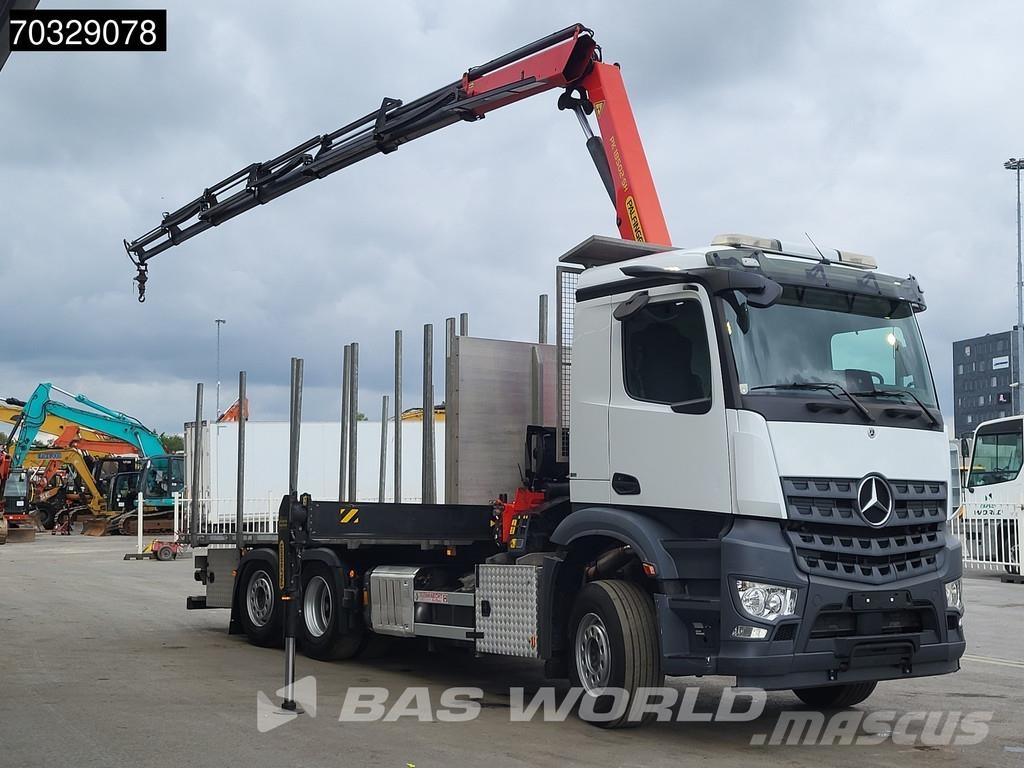 Mercedes-Benz Actros 2536 6X2 Palfinger PK18502 SH Kran Crane 6 Madelautod
