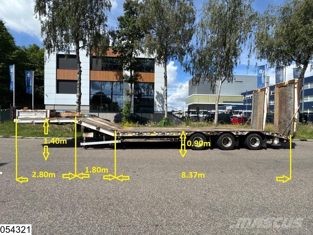 Actm Lowbed 45.800KG, winch Semi remorque surbaissée