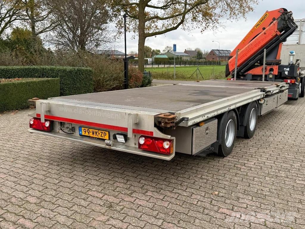 Stehmann open aanhanger!! UITSCHUIFBARE ACHTERKANT!! Vlakke laadvloer
