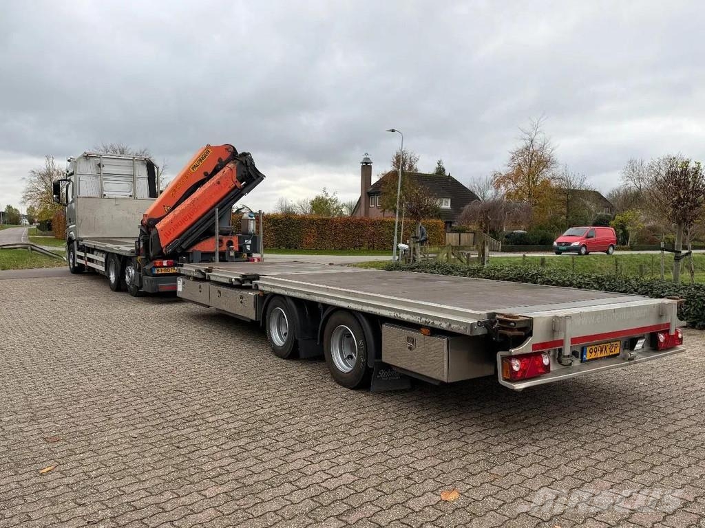 Stehmann open aanhanger!! UITSCHUIFBARE ACHTERKANT!! Vlakke laadvloer