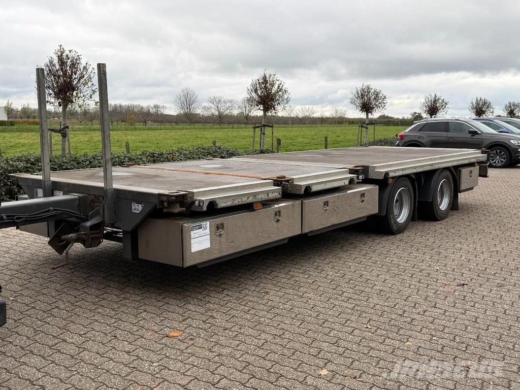 Stehmann open aanhanger!! UITSCHUIFBARE ACHTERKANT!! Vlakke laadvloer