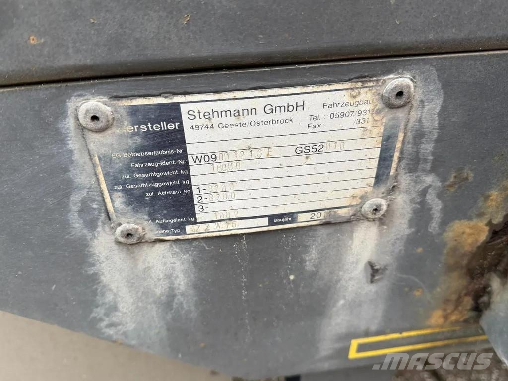 Stehmann open aanhanger!! UITSCHUIFBARE ACHTERKANT!! Vlakke laadvloer