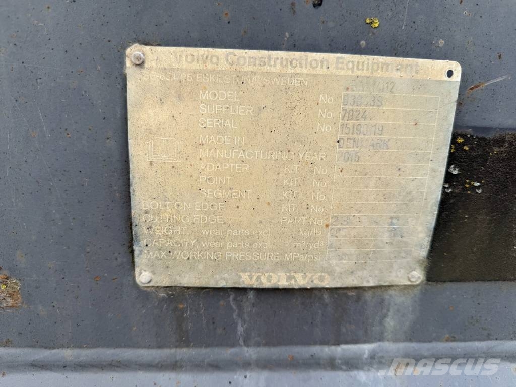 Volvo Loading bucket 267cm Volvo q/c connection Kausi