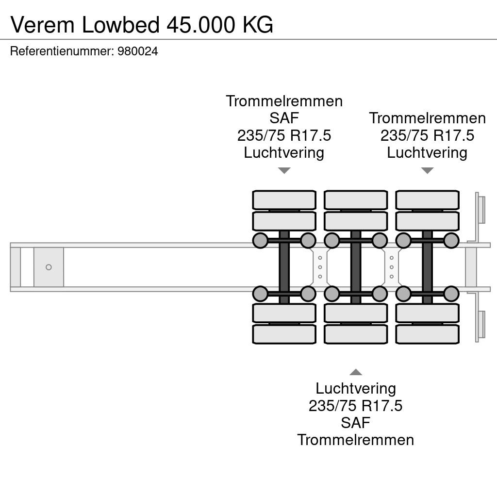 Verem Lowbed 45.000 KG 地架式半拖車