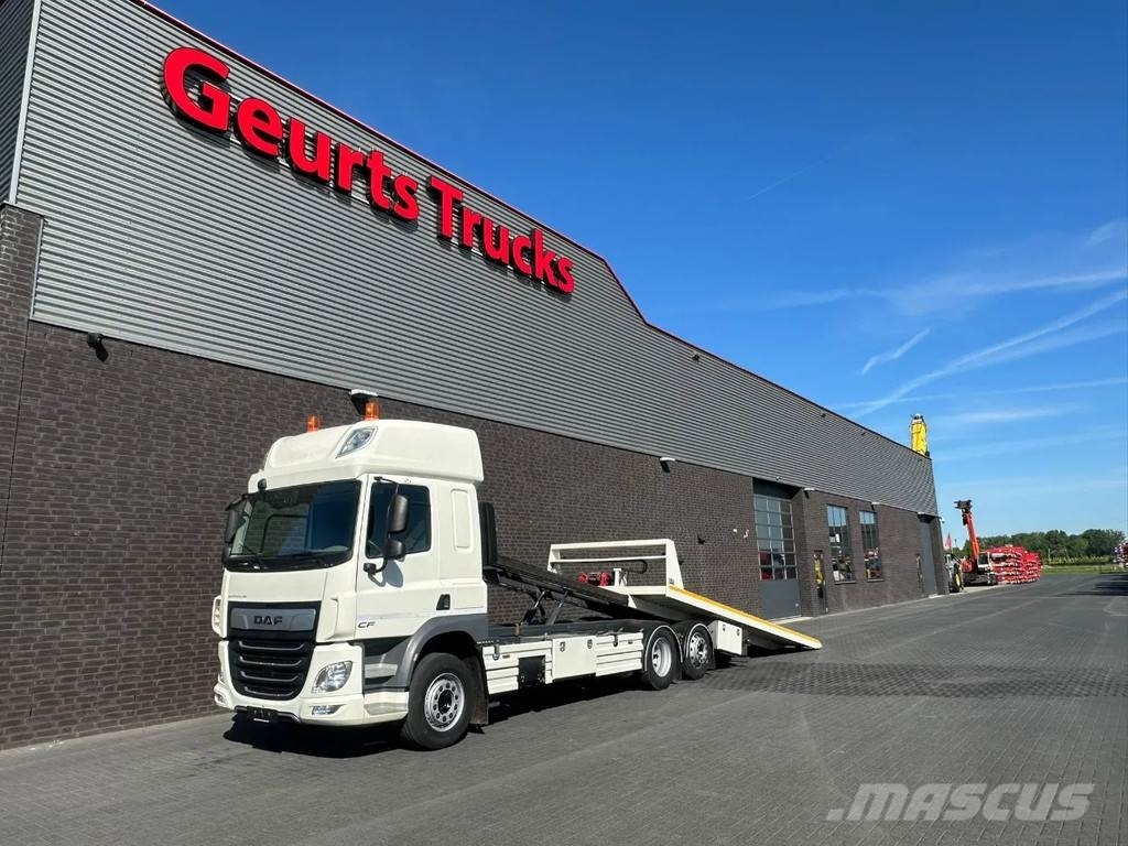 DAF CF 410 6X2 M4SN3 OPRIJWAGEN / MACHINE TRANSPORTER Járműszállítók