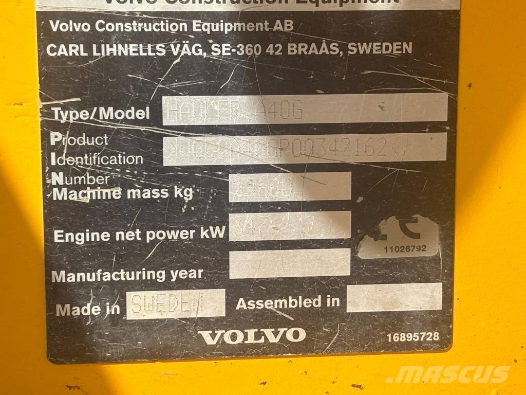 Volvo A 40 G Zglobni demperji