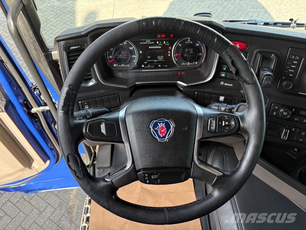 Scania R 410 + HOOK LIFT SYSTEM 25 tons + 6X2 + LIFT AXLE Camiones elevadores de gancho
