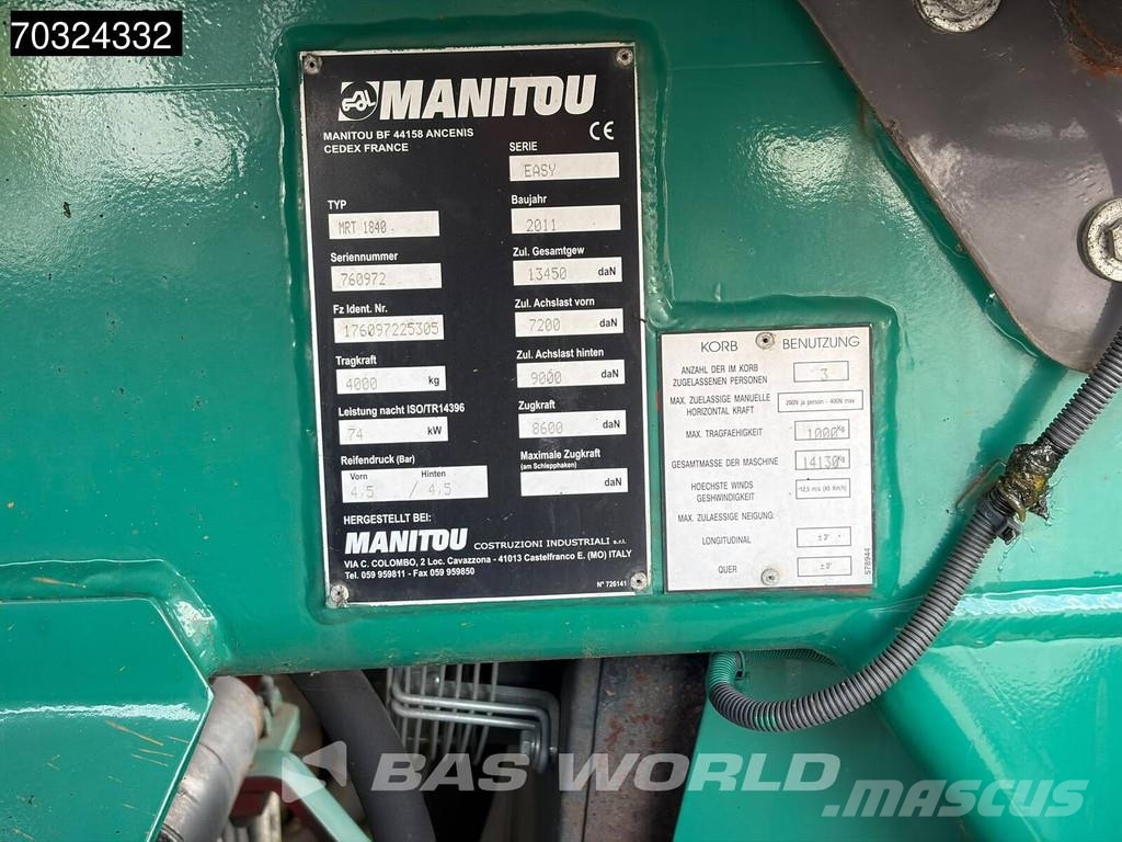 Manitou MRT1840 MRT 1840 Chariot télescopique