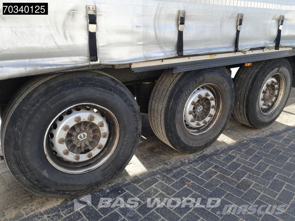 Krone SD 3 axles Lift Axle Sliding Roof Hardwood Omega Tents puspiekabes