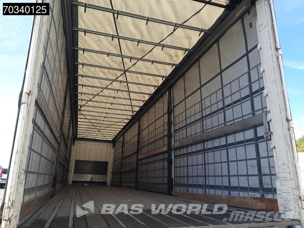 Krone SD 3 axles Lift Axle Sliding Roof Hardwood Omega Tents puspiekabes