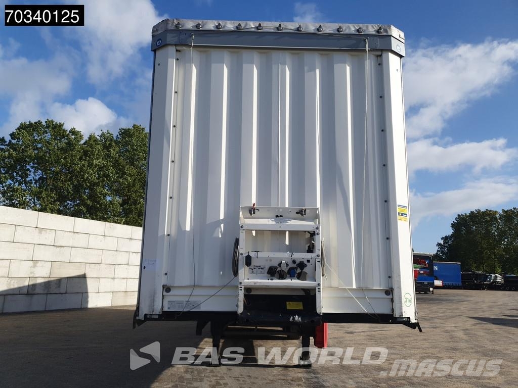 Krone SD 3 axles Lift Axle Sliding Roof Hardwood Omega Tents puspiekabes
