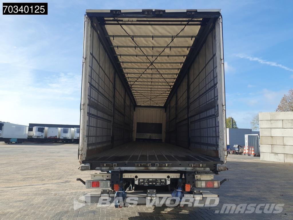 Krone SD 3 axles Lift Axle Sliding Roof Hardwood Omega Tents puspiekabes