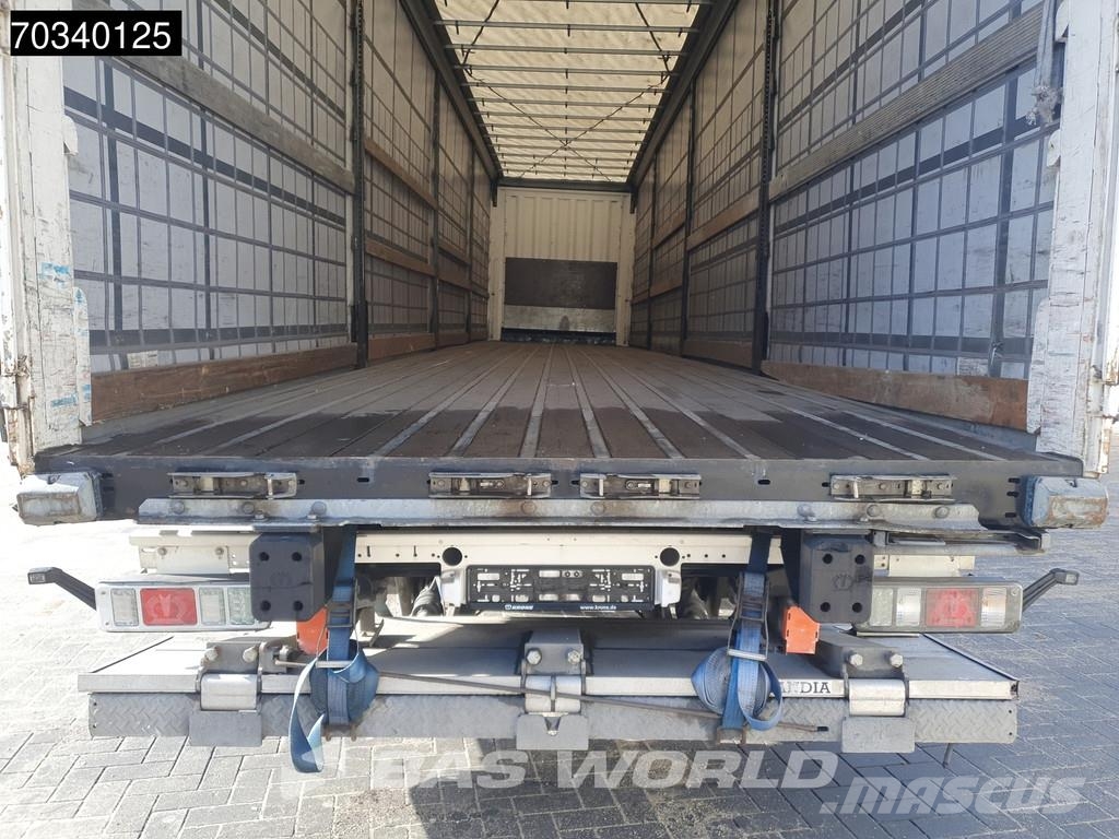 Krone SD 3 axles Lift Axle Sliding Roof Hardwood Omega Tents puspiekabes