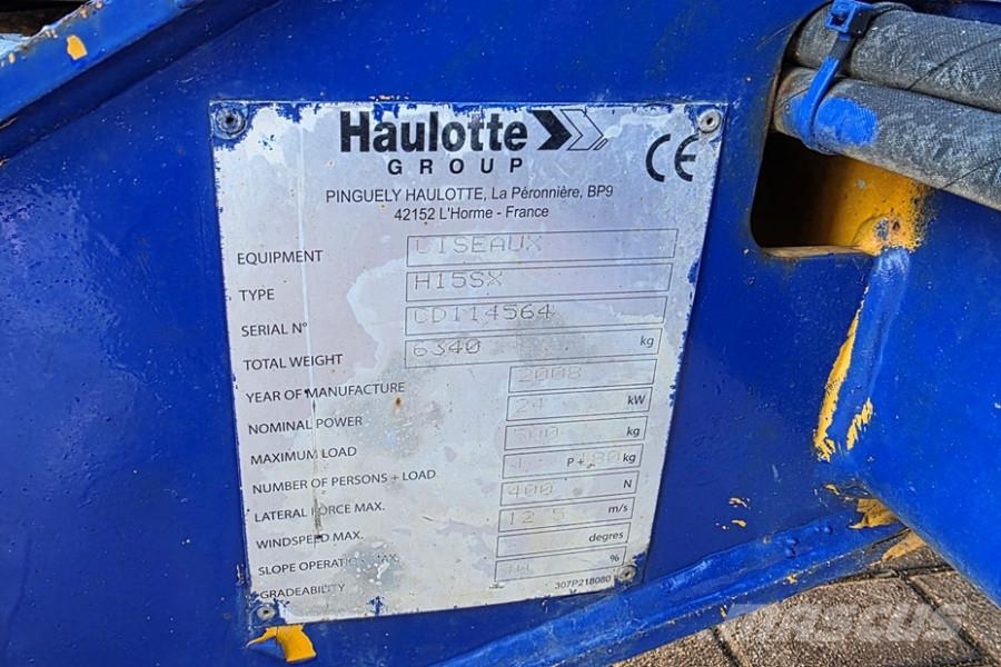 Haulotte H15SX As-Is, Diesel, 4x4 Drive 15 Working Height, Elevadores de tesoura