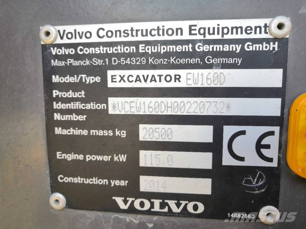Volvo EW 160 D Wielgraafmachines