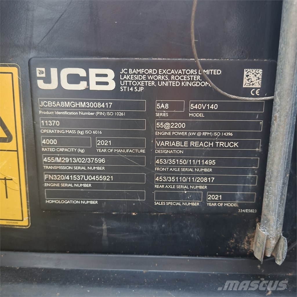 JCB 540-140 مناولات متداخلة
