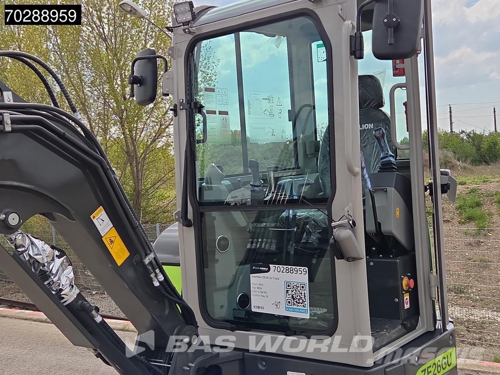 Zoomlion ZE26 GU HERSTELLERGARANTIE – KUBOTA MOTOR – CE حفارات صغيرة أقل من 7 طن (حفارات صغيرة)