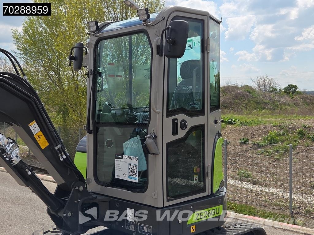 Zoomlion ZE26 GU HERSTELLERGARANTIE – KUBOTA MOTOR – CE حفارات صغيرة أقل من 7 طن (حفارات صغيرة)
