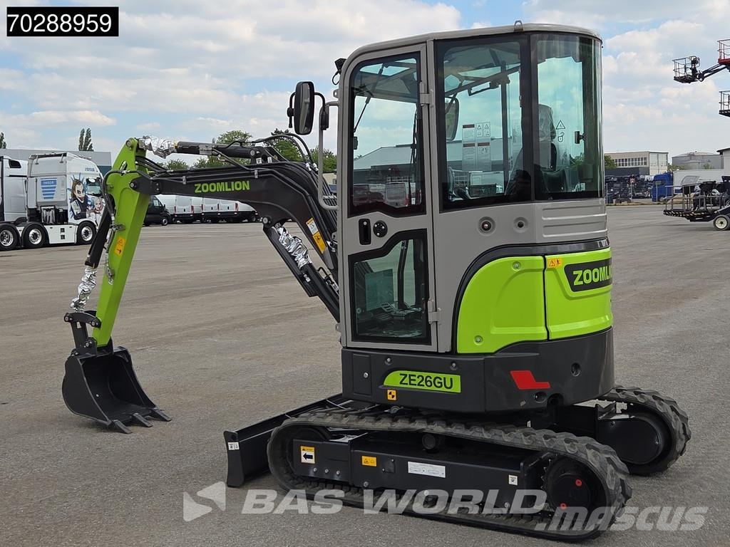Zoomlion ZE26 GU HERSTELLERGARANTIE – KUBOTA MOTOR – CE حفارات صغيرة أقل من 7 طن (حفارات صغيرة)
