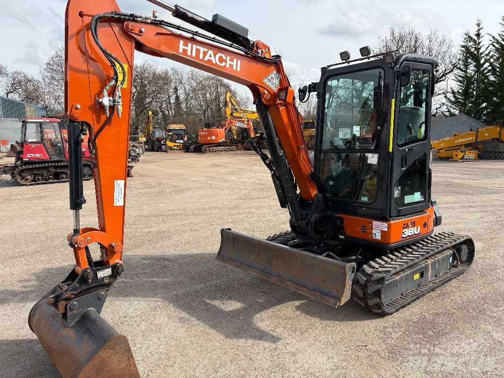 Hitachi ZX 38 U-6, 2022, Denbigh, Clwyd, United Kingdom Hitachi ZX 38 U-6, 2022, Denbigh, Clwyd, United Kingdom